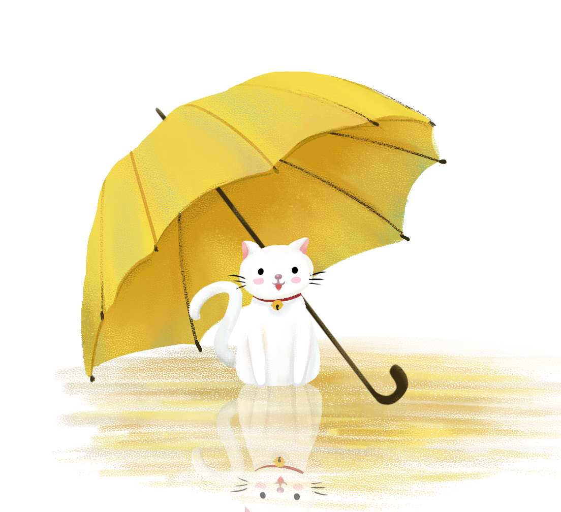 千库网_雨水节气之雨伞与猫_元素编号12811671.png
